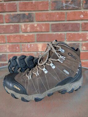 Women's Oboz Bridger Mid B-Dry Hiking Boots Brown Size 7.5